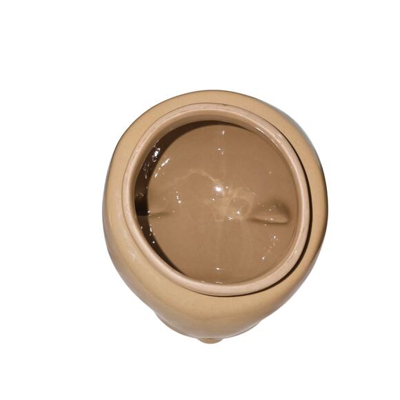 Vintage Ceramic Bear Cookie Jar – Brown Glazed Pottery – Retro Kitchen Decor - Picture 8 of 9